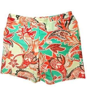 Aryeh Pull-on Multicolor Stretch Print Shorts Women's Sz Small